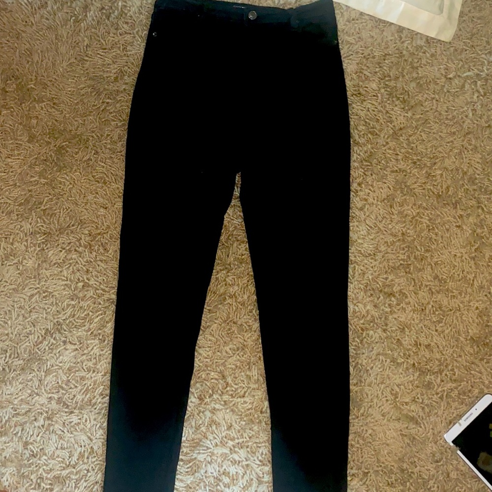 Black denim jeans